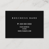 モノグラムの専門のモダンな士官候補生の勾配 名刺 (裏面)