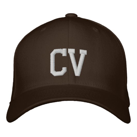 モノグラムの帽子 刺繍入りキャップ (正面)