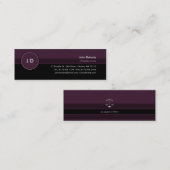 モノグラムの弁護士-名刺 スキニー名刺 (正面/裏面)