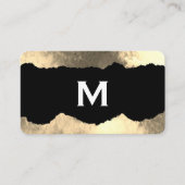 モノグラムの引き裂かれたグラマーグランジ 名刺 (正面)