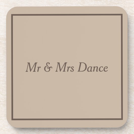 モノグラムの懸命プラスチック塗装機 コースター (正面)