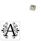 モノグラムの手紙 ラバースタンプ (押印)