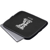 モノグラムの手紙Kのイニシャル ラップトップスリーブ (正面下部)