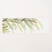 モノグラムの抽象芸術グラス水の色の手色彩の鮮やか ヨガマット (正面(横))