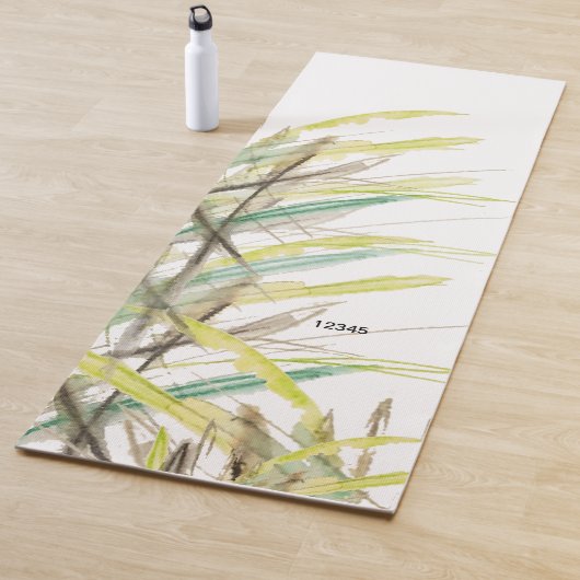 モノグラムの抽象芸術グラス水の色の手色彩の鮮やか ヨガマット (インサイチュ)