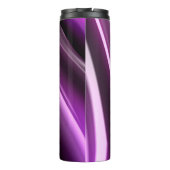 モノグラムの抽象芸術パープル3Dアート タンブラー (裏面)