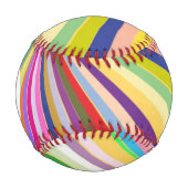 モノグラムの新しい背ストライプの景 野球ボール (正面)