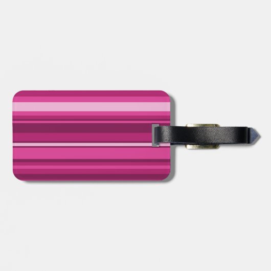 モノグラムの明るい赤紫色は縞で飾ります ラゲッジタグ (裏面横)
