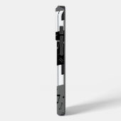 モノグラムの曲ピアノ鍵と音符 Case-Mate iPhoneケース (裏面 / 左)