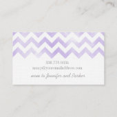 モノグラムの最初のシェブロンのお母さんカード コーリングカード (裏面)