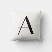 モノグラムの枕に文字を入れて下さい クッション (正面)