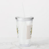 モノグラムの水彩ヴィンテージひま素朴わり アクリルタンブラー (左)