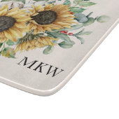 モノグラムの水彩ヴィンテージひま素朴わり カッティングボード (角)