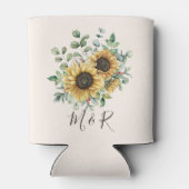 モノグラムの水彩ヴィンテージひま素朴わり 缶クーラー (裏面)