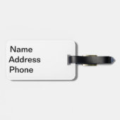 モノグラムの水玉模様の荷物のラベル ラゲッジタグ (裏面横)