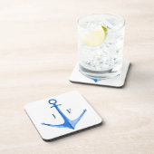 モノグラムの水航海の色ボートいかり コースター (右側)