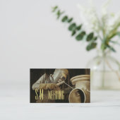 モノグラムの溶接 名刺 (スタンド正面)