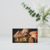 モノグラムの溶接 名刺 (スタンド正面)