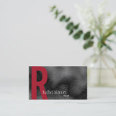 モノグラムの煙のシマウマのプリントの芸術家の名刺 名刺 (スタンド正面)