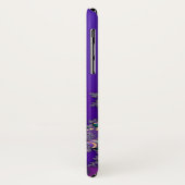 モノグラムの王室のな紫色のフラクタルの場合 Case-Mate iPhoneケース (裏面/左)