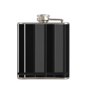 モノグラムの白黒ストライプの フラスク (裏面)