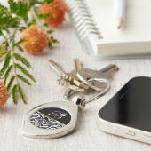 モノグラムの粋なシマウマのキーホルダー キーホルダー (側面)