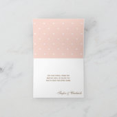 モノグラムの紋入りの マッド・ハッター ウェディング サンクスカード サンキューカード (内部)