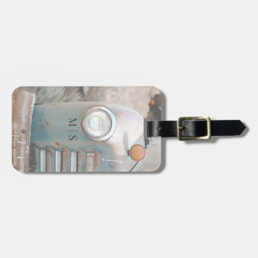 モノグラムの素朴国のピックアップ ラゲッジタグ (正面横)