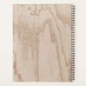 モノグラムの素朴木テクスチエレガントャーナ プランナー手帳 (裏面)