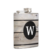 モノグラムの素朴木 フラスク (右)