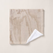 モノグラムの素朴Wood Textureエレガント Script バスタオルセット (ウォッシュタオル)