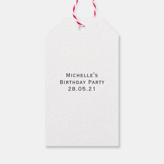 モノグラムの紫水晶 2月の誕生石 ギフトタグ (裏面)