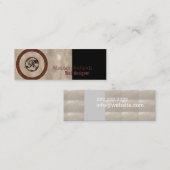 モノグラムの細い金属 スキニー名刺 (正面/裏面)