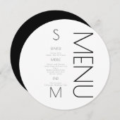 モノグラムの結婚シンプル白黒 (正面/裏面)