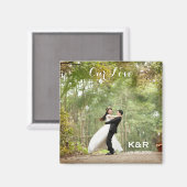 モノグラムの結婚光磁石 マグネット (正面/裏面)