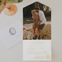 モノグラムの結婚式フォトQRコード