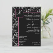 モノグラムの結婚式招待状 招待状 (スタンド正面)