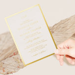 モノグラムの結婚金ゴールド 箔招待状<br><div class="desc">このシンプル結婚式招待状エレガントはフォーマルエレガント、そしてスタイリッシュ、このは古典的なモノグラム縁ど、新郎新婦の書、金ゴールド箔で押された書のスクリプトを備えている。</div>