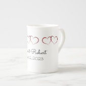 モノグラムの結婚Specialty Mug ボーンチャイナマグカップ (正面右)