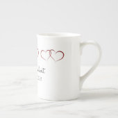 モノグラムの結婚Specialty Mug ボーンチャイナマグカップ (右)