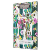 モノグラムの絵を描カクタスのパターン(の模様が)ある背景 クリップボード (左)