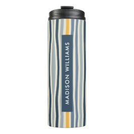 モノグラムの色付き線のスクリプト タンブラー