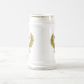 モノグラムの花婿の付添人ベストの人 ビールジョッキ (中央)