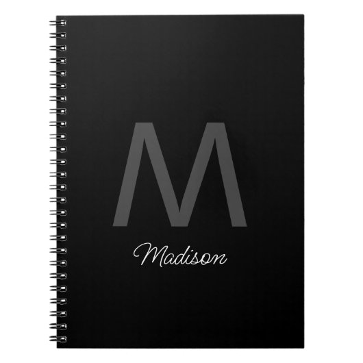 モノグラムの花嫁のgroomsmen結婚の贈り物の好意 ノートブック (正面)