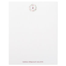 モノグラムの花柄