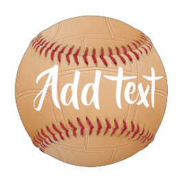 モノグラムの茶色のレザーのテクスチャ 野球ボール