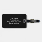 モノグラムの荷物のラベル ラゲッジタグ (裏面横)