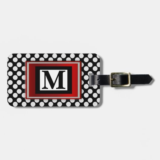 モノグラムの荷物のラベル ラゲッジタグ (正面横)