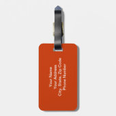 モノグラムの荷物のラベル ラゲッジタグ (裏面縦)