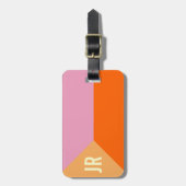 モノグラムの荷物のラベル ラゲッジタグ (正面縦)